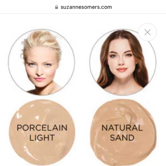 SUZANNE SOMERS Flawless Foundation organic in Natural Sand. Pump bottle 1 oz. - Picture 3 of 7